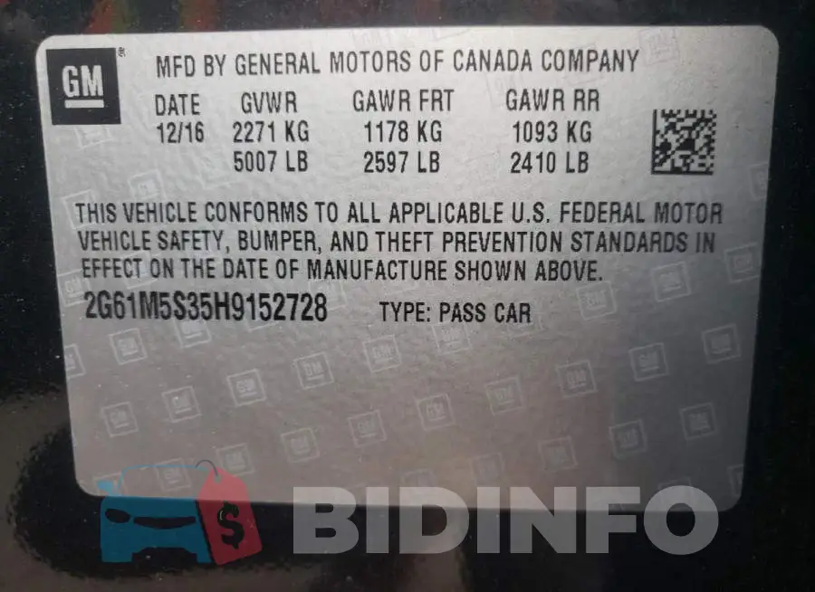 2G61M5S35H9152728 Photo# 12