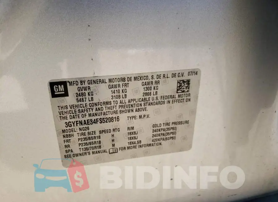 3GYFNAE34FS520816 Photo# 13