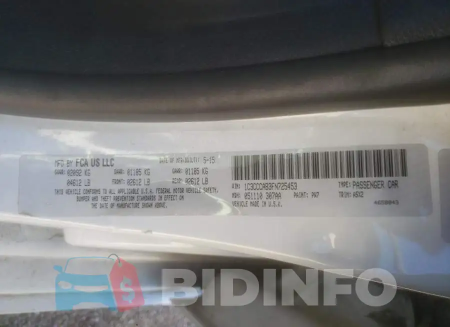1C3CCCAB3FN725453 Photo# 10