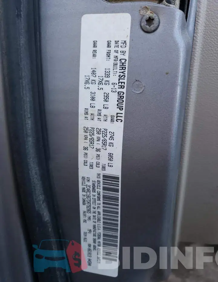 2C4RC1BG7DR792965 Photo# 10
