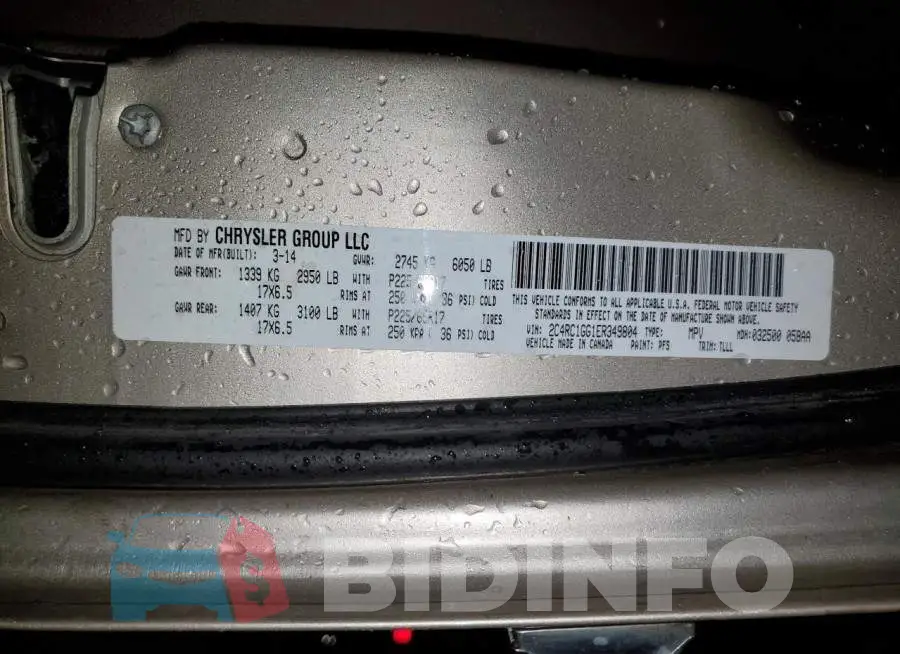 2C4RC1GG1ER349804 Photo# 10