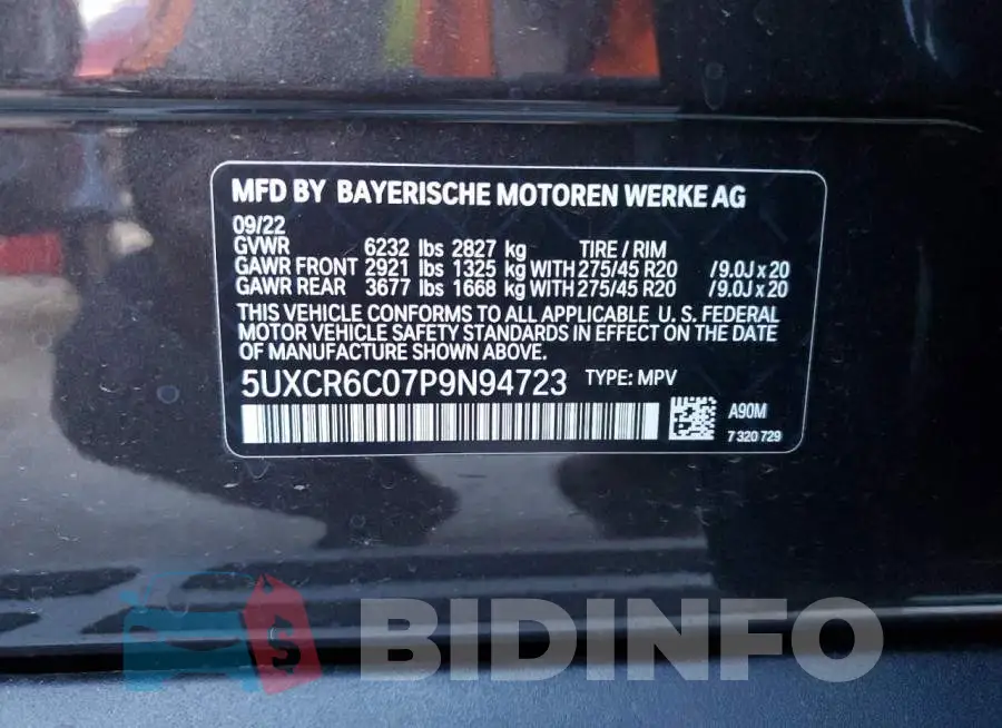 5UXCR6C07P9N94723 Photo# 13