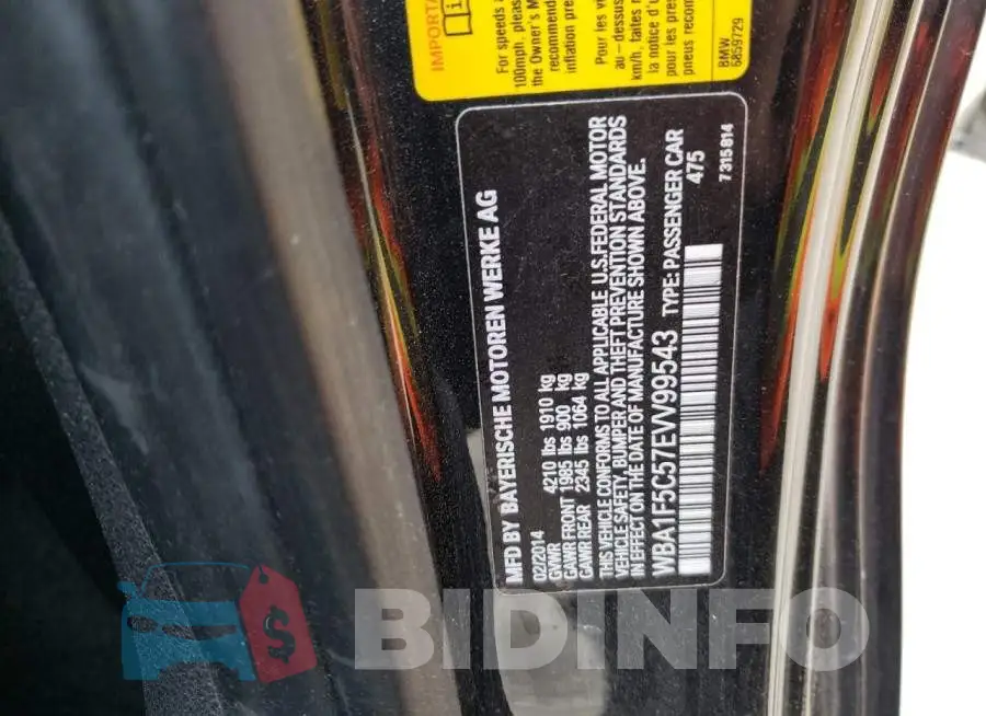 WBA1F5C57EVV99543 Photo# 12