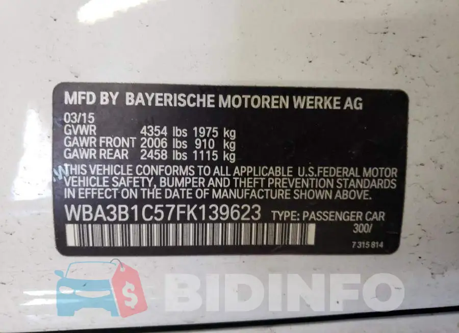 WBA3B1C57FK139623 Photo# 12