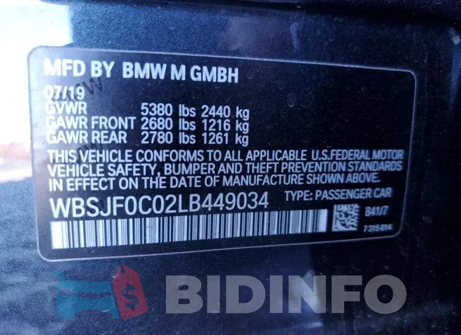 WBSJF0C02LB449034 Photo# 10