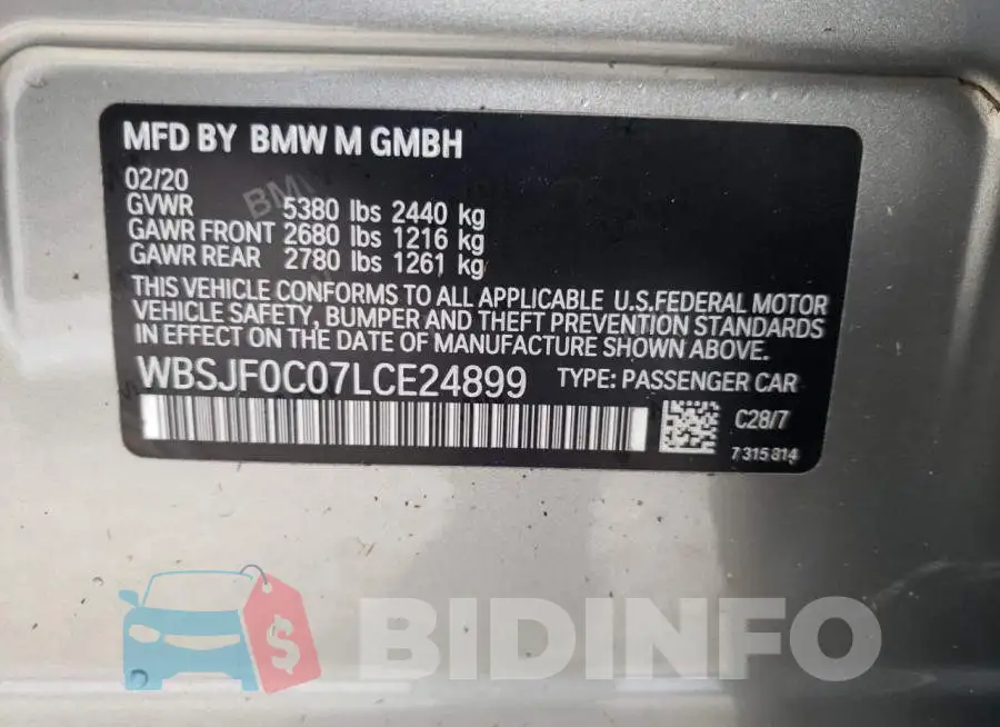 WBSJF0C07LCE24899 Photo# 10