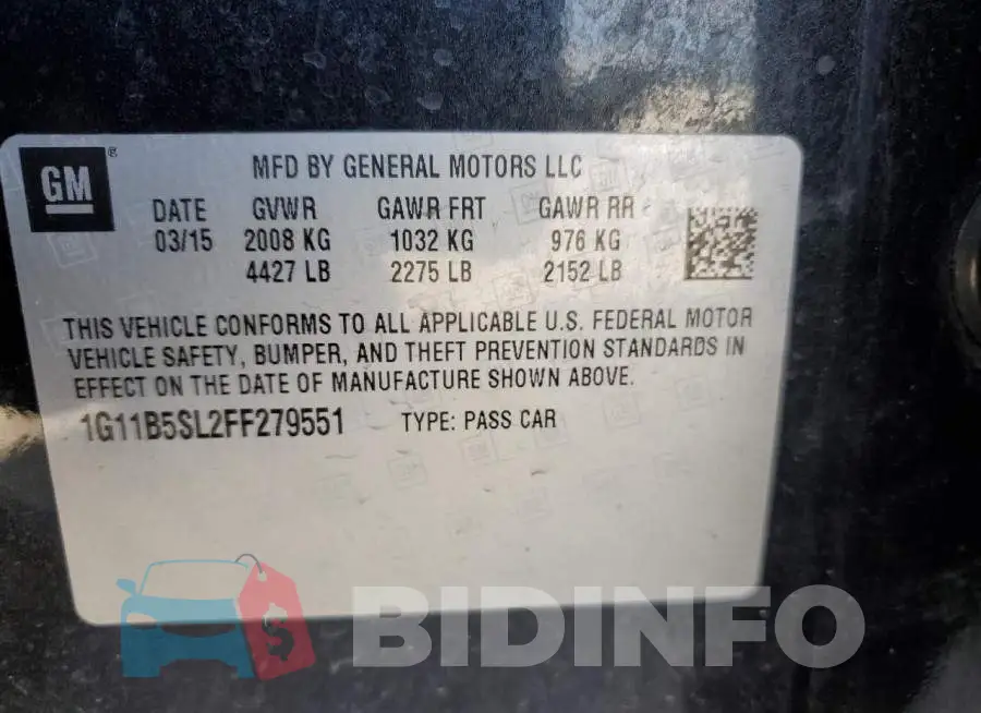 1G11B5SL2FF279551 Photo# 12