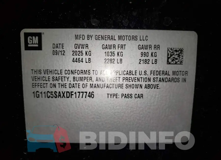 1G11C5SAXDF177746 Photo# 12