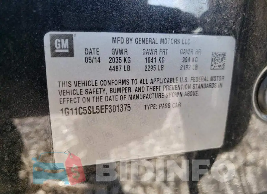 1G11C5SL5EF301375 Photo# 13