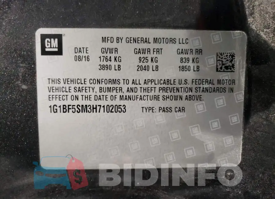 1G1BF5SM3H7102053 Photo# 10