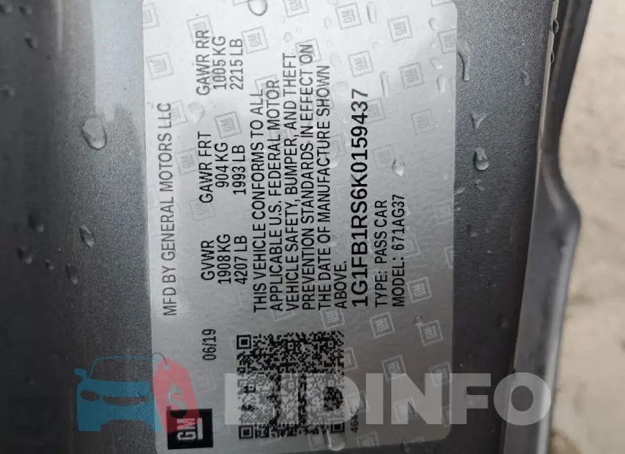 1G1FB1RS6K0159437 Photo# 10