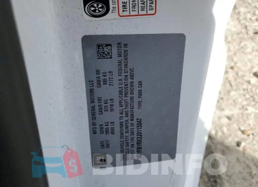 1G1FB1RX2J0113047 Photo# 10