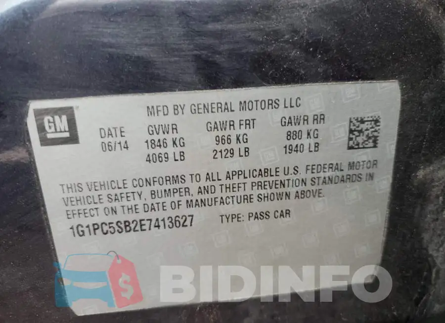 1G1PC5SB2E7413627 Photo# 12