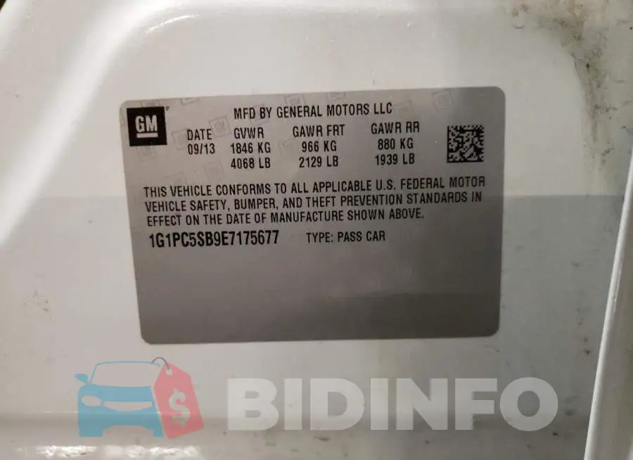1G1PC5SB9E7175677 Photo# 12