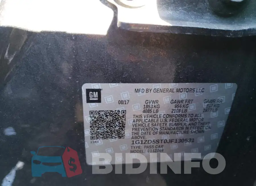 1G1ZD5ST0JF130531 Photo# 12