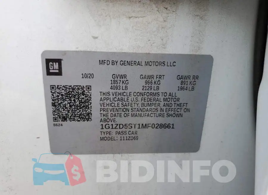 1G1ZD5ST1MF028661 Photo# 12