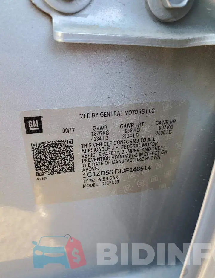 1G1ZD5ST3JF146514 Photo# 10