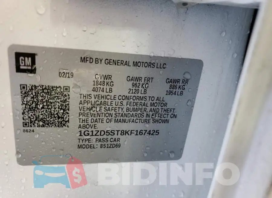 1G1ZD5ST8KF167425 Photo# 10