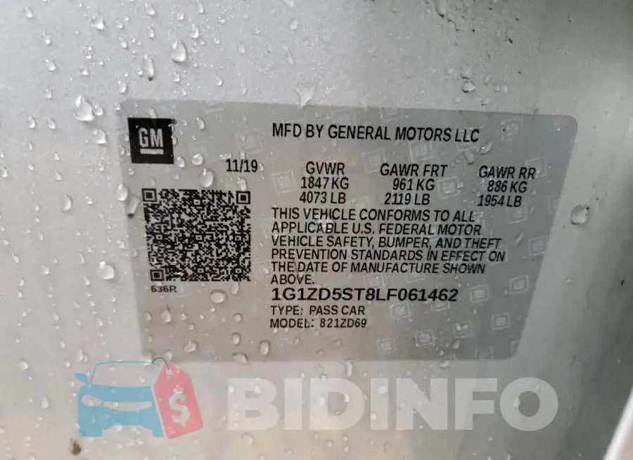 1G1ZD5ST8LF061462 Photo# 10