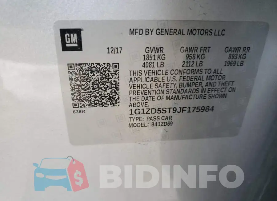 1G1ZD5ST9JF175984 Photo# 12
