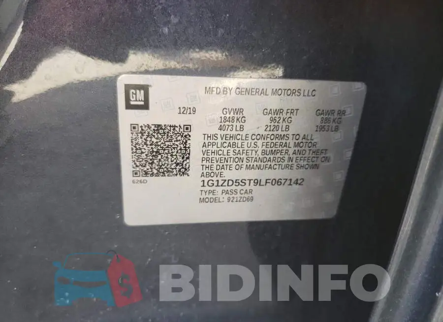 1G1ZD5ST9LF067142 Photo# 10