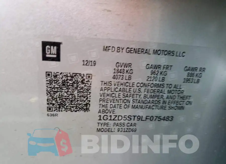 1G1ZD5ST9LF075483 Photo# 10