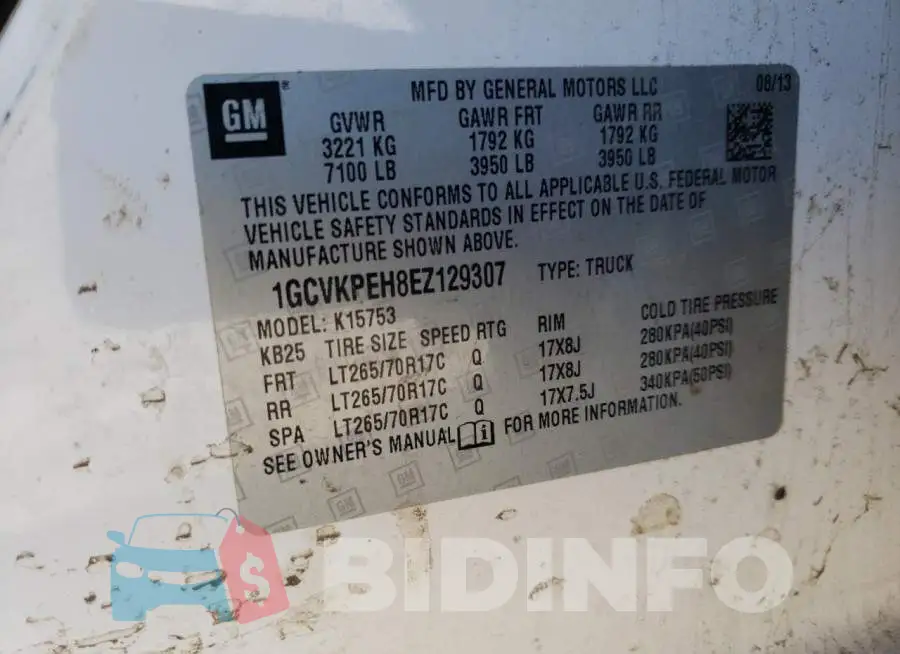 1GCVKPEH8EZ129307 Photo# 12