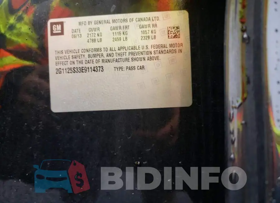2G1125S33E9114373 Photo# 9