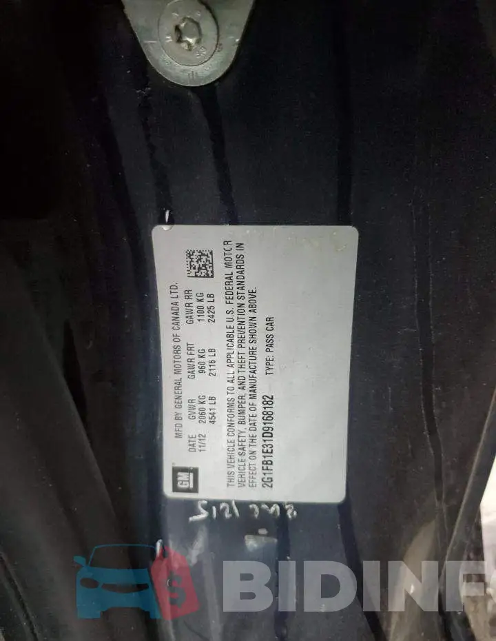 2G1FB1E31D9168182 Photo# 12