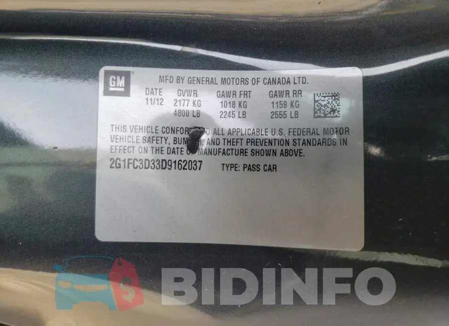 2G1FC3D33D9162037 Photo# 10