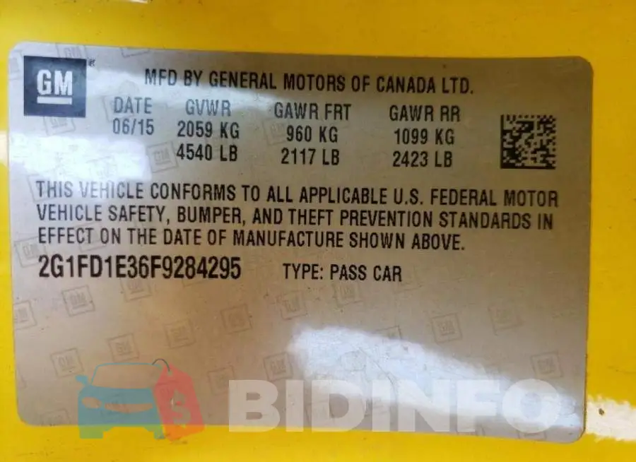 2G1FD1E36F9284295 Photo# 10