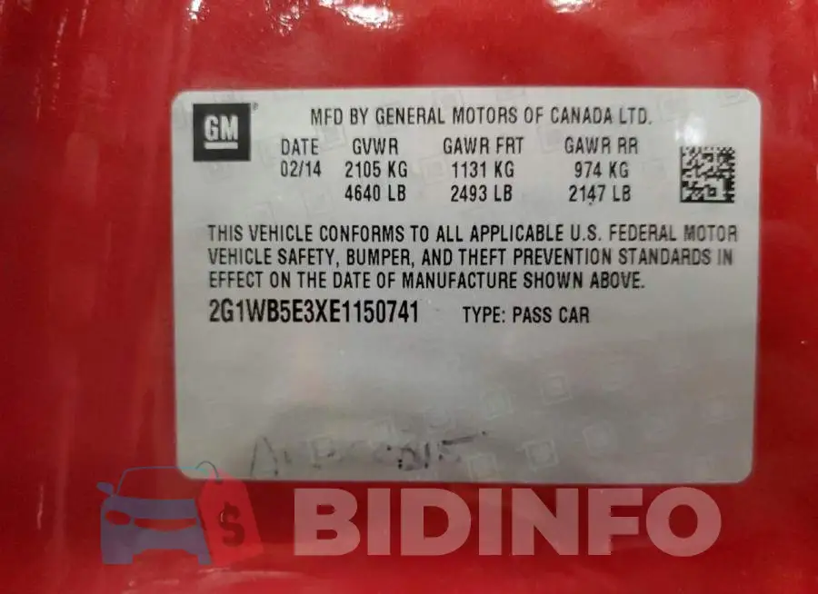 2G1WB5E3XE1150741 Photo# 13