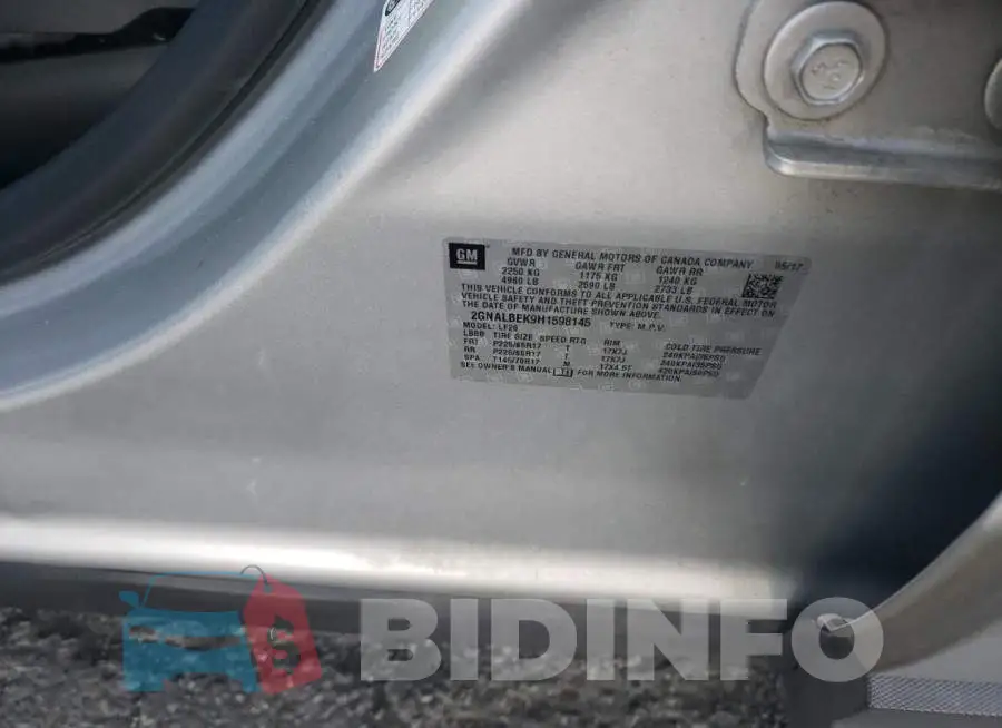 2GNALBEK9H1598145 Photo# 13