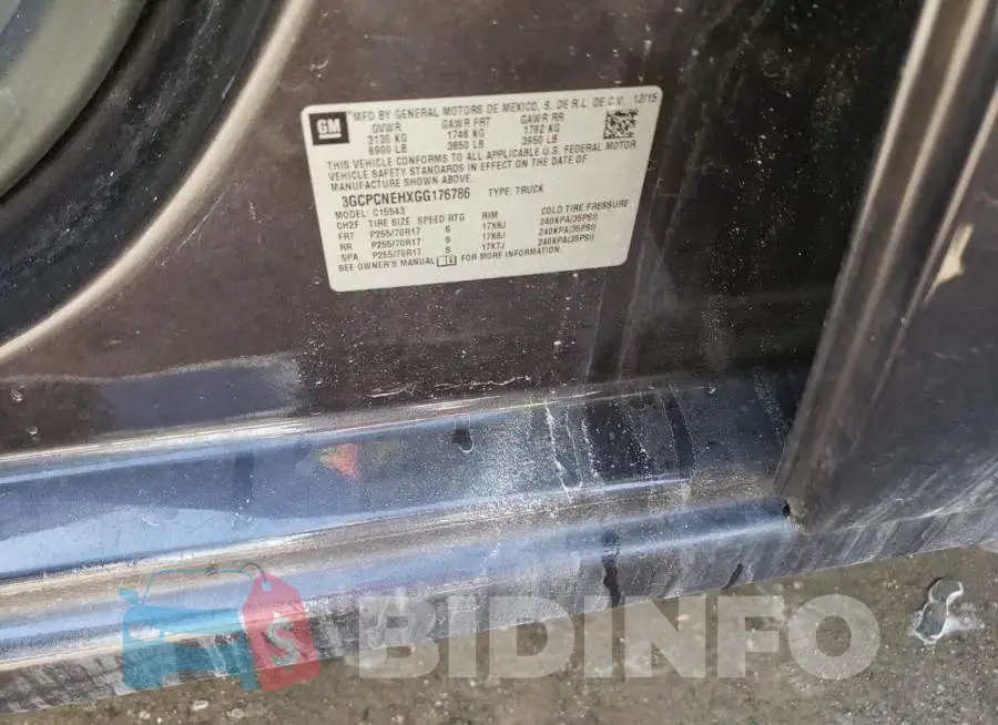 3GCPCNEHXGG176786 Photo# 10