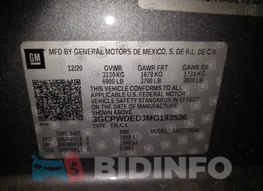 3GCPWDED3MG193536 Photo# 10