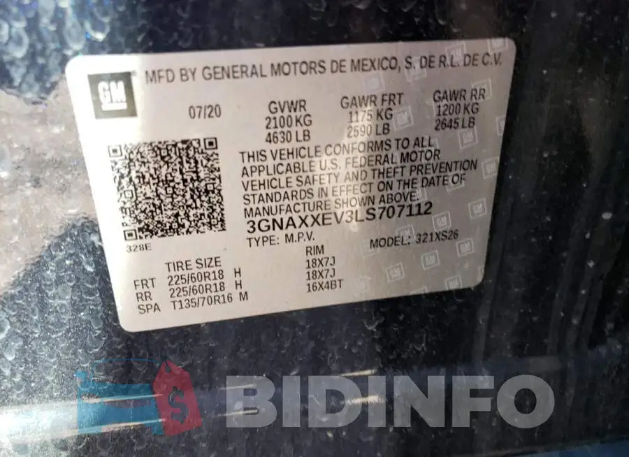 3GNAXXEV3LS707112 Photo# 10