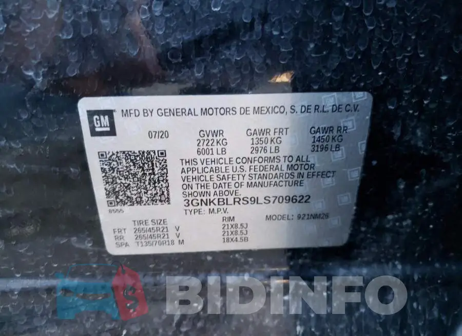 3GNKBLRS9LS709622 Photo# 10