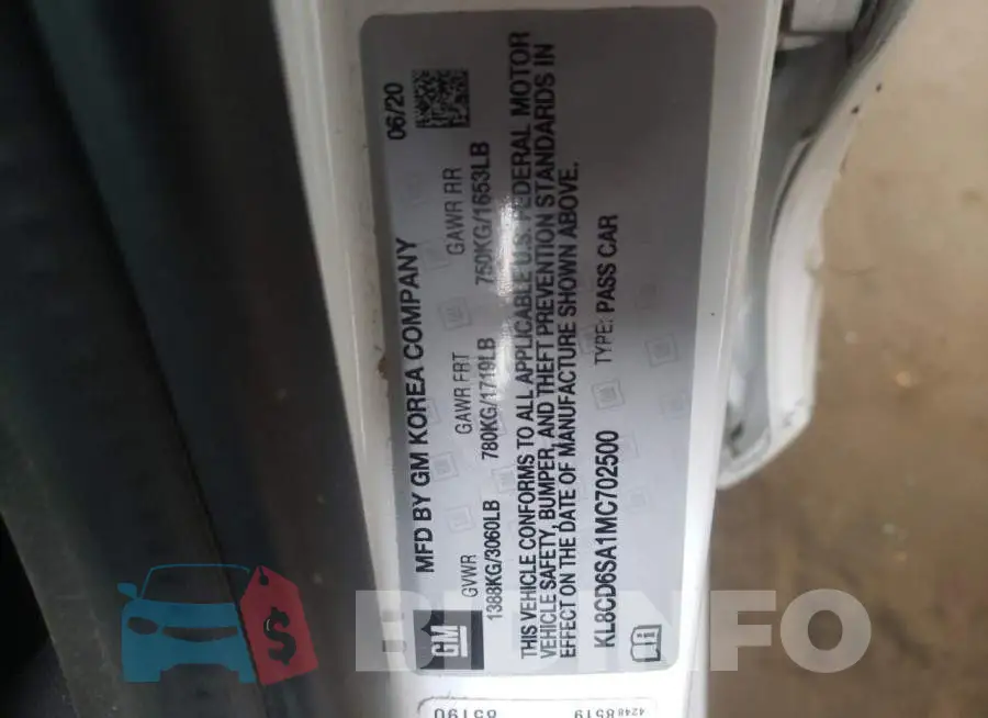 KL8CD6SA1MC702500 Photo# 10
