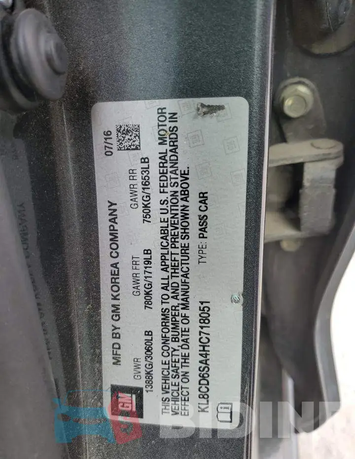 KL8CD6SA4HC718051 Photo# 12