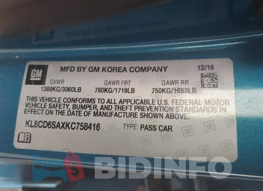 KL8CD6SAXKC758416 Photo# 12