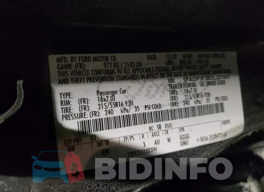 1FADP3F26DL221667 Photo# 13