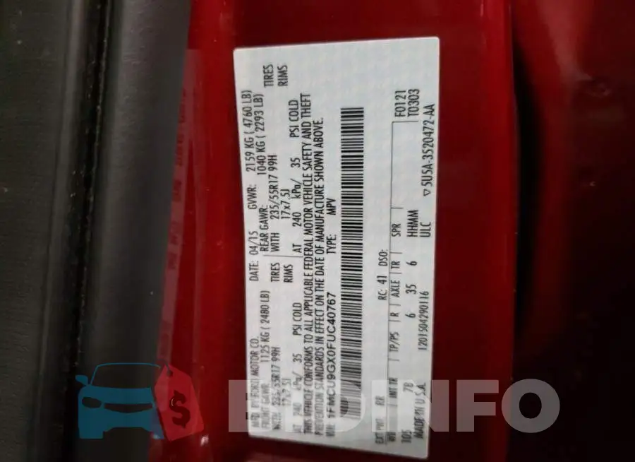 1FMCU9GX0FUC40767 Photo# 10