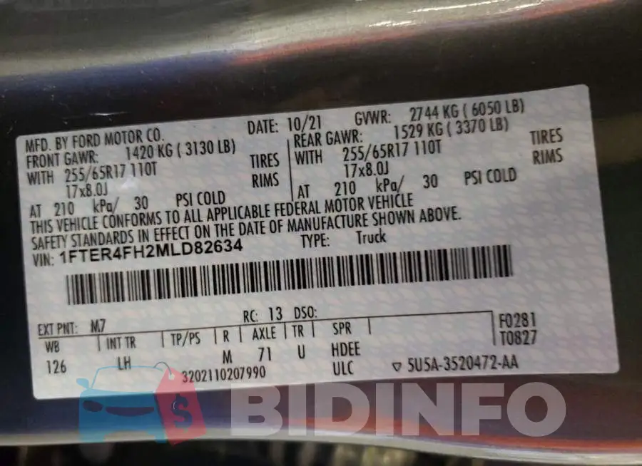 1FTER4FH2MLD82634 Photo# 10