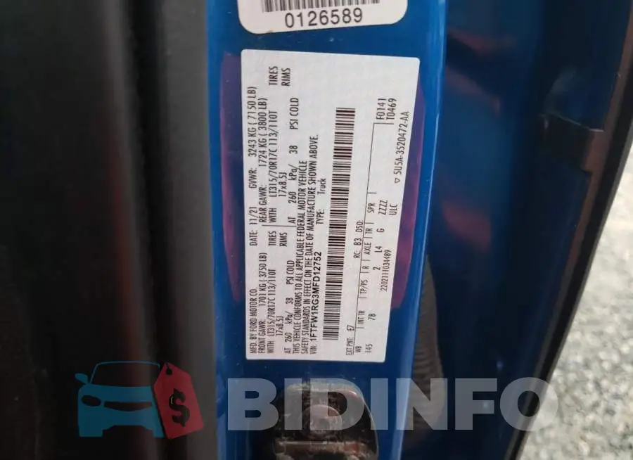 1FTFW1RG3MFD12752 Photo# 12