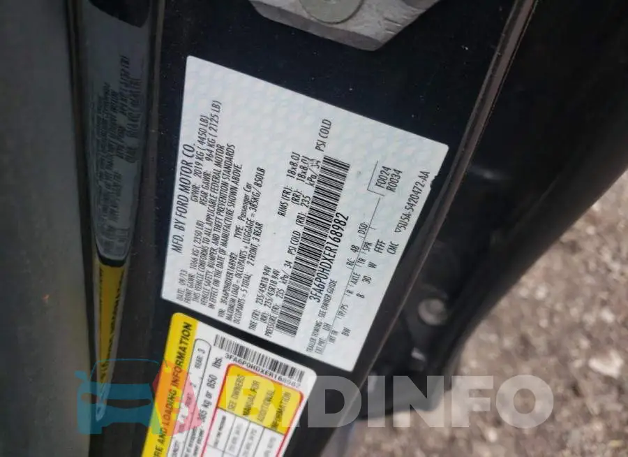3FA6P0HDXER168982 Photo# 12