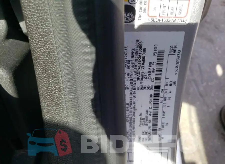 3FADP4EJ5KM130898 Photo# 10