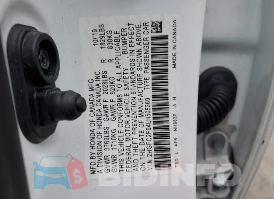 2HGFC2F64LH505369 Photo# 12
