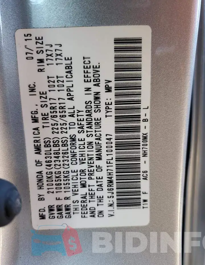 5J6RM4H71FL100047 Photo# 10