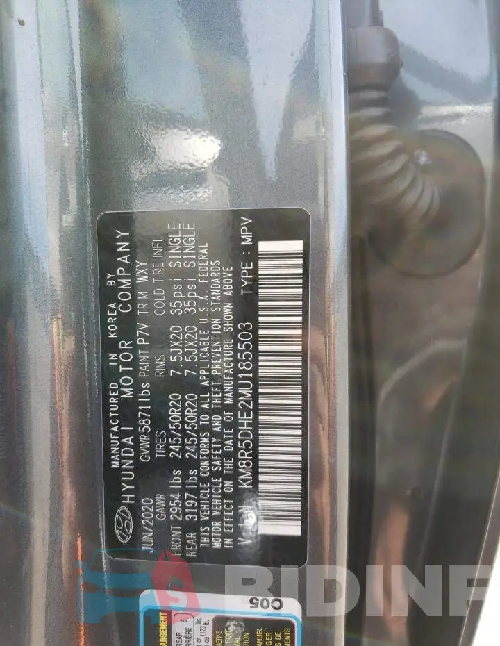 KM8R5DHE2MU185503 Photo# 10