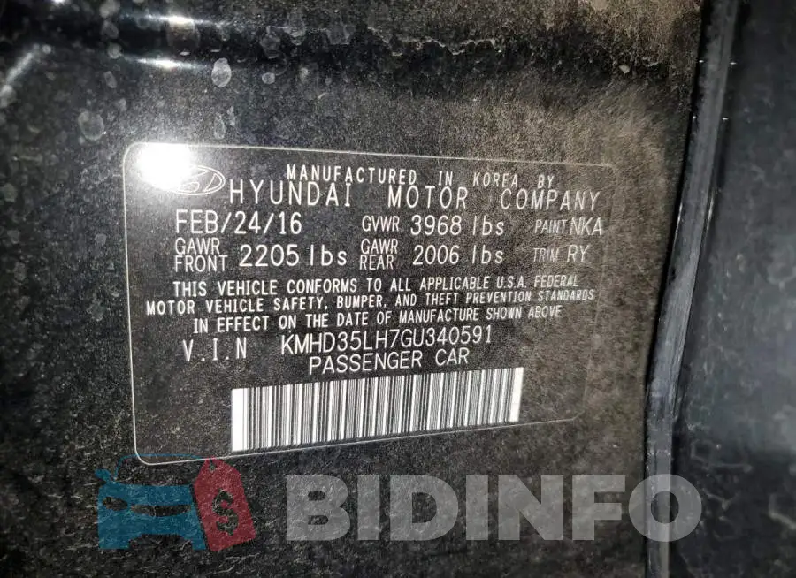 KMHD35LH7GU340591 Photo# 12